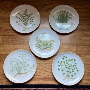 Set of Five Plates